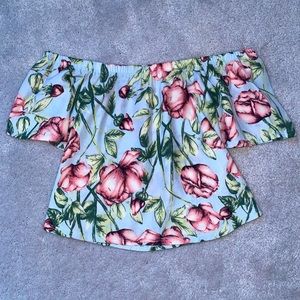 Floral Off Shoulder Top